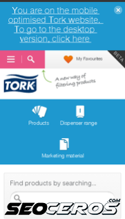 tork.co.uk mobil previzualizare