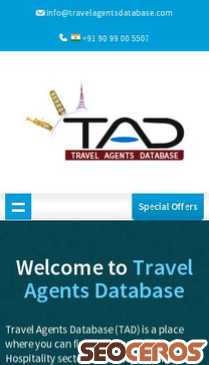 travelagentsdatabase.com mobil preview