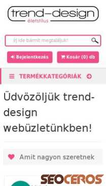 trend-design.hu mobil vista previa