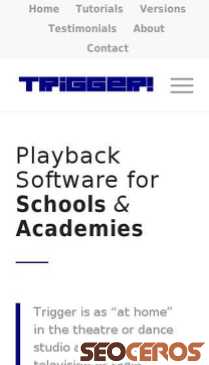 triggerplay.co.uk/audio-playback-for-schools-academies mobil előnézeti kép