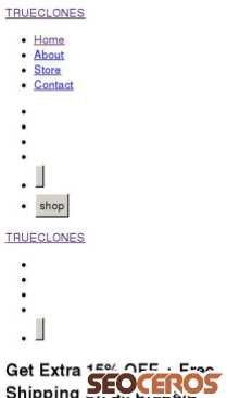 trueclones.in mobil previzualizare