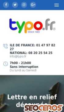 typo.fr mobil előnézeti kép