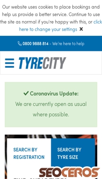 tyrecity.co.uk mobil Vista previa