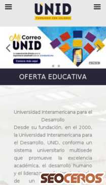unid.edu.mx mobil náhľad obrázku