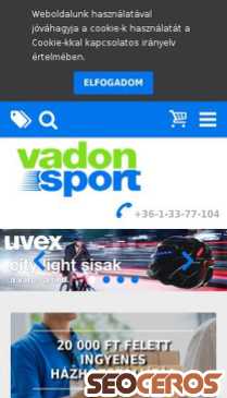 vadonsport.hu mobil obraz podglądowy