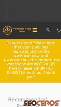 vancouverislandormus.eu mobil náhled obrázku