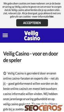 veilig.casino mobil előnézeti kép