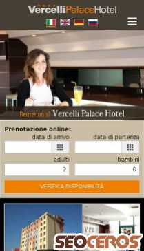 vercellipalacehotel.it mobil preview