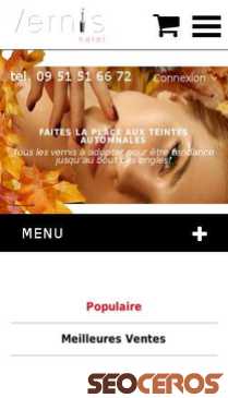 vernis-halal.eu/fr mobil előnézeti kép