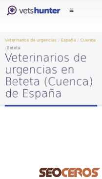 vetshunter.com/es/beteta/cuenca/espana mobil preview