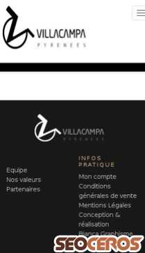 villacampa-pyrenees.com mobil previzualizare