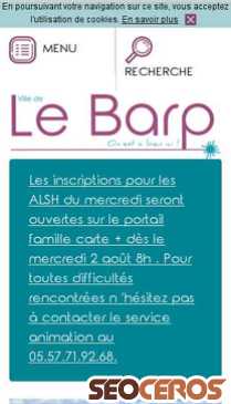 ville-le-barp.fr mobil preview