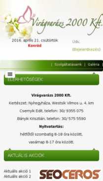 viragvarazs2000.hu mobil előnézeti kép