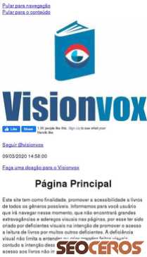 visionvox.com.br mobil Vista previa