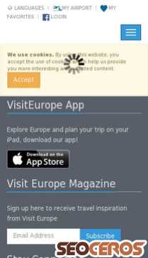 visiteurope.com mobil Vista previa