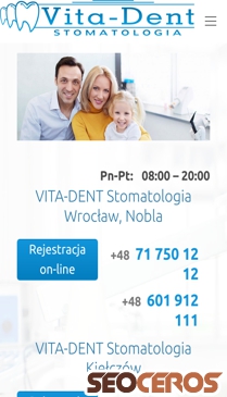vita-dent.pl mobil previzualizare