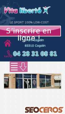 vitaliberte-cogolin.fr mobil preview