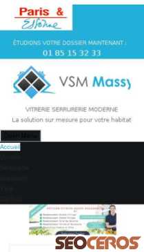 vitrerie-massy.fr mobil Vista previa