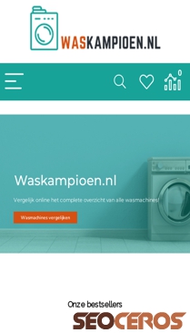 waskampioen.nl mobil förhandsvisning