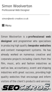 web-creative.co.uk mobil preview