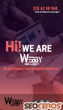 webbyagency.it mobil förhandsvisning