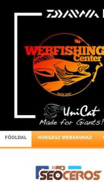 webfishingcenter.hu mobil vista previa