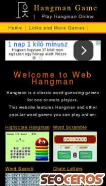 webhangman.com mobil förhandsvisning