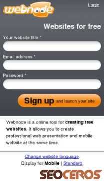 webnode.com mobil Vista previa