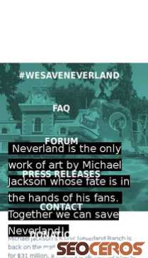 wesaveneverland.com mobil náhled obrázku