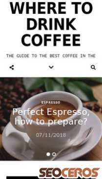 wheretodrinkcoffee.com mobil preview