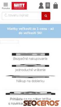 witt-international.sk mobil előnézeti kép