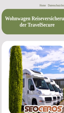 wohnmobil-reiseversicherung.de/wohnwagen-reiseversicherung.html mobil Vorschau