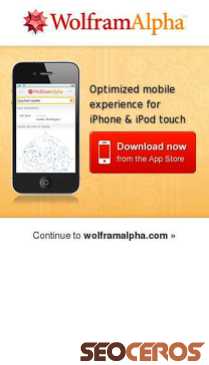 wolframalpha.com mobil Vorschau
