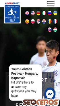 youthfootballfestival.org mobil előnézeti kép