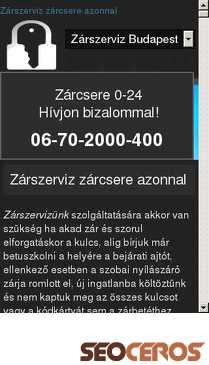 zarszerviz24.eu mobil előnézeti kép