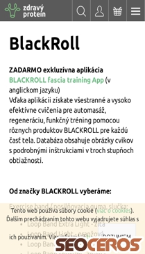 zdravyprotein.sk/blackroll mobil Vista previa