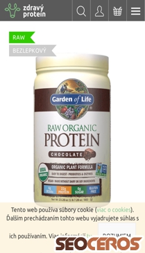 zdravyprotein.sk/gardenoflife-raw-organic-protein-cokolada mobil náhled obrázku