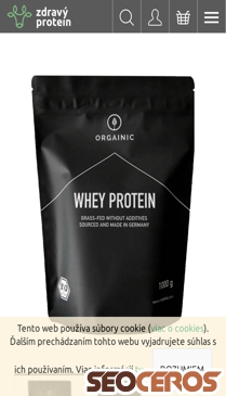 zdravyprotein.sk/organic-whey-protein-kakao mobil náhled obrázku