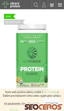 zdravyprotein.sk/sunwarrior-protein-classic-bio-natural mobil náhľad obrázku