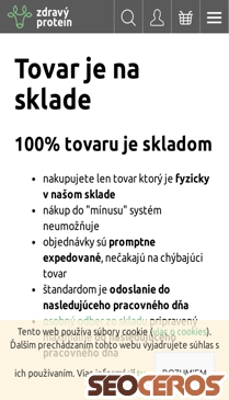 zdravyprotein.sk/tovar-skladom mobil előnézeti kép