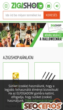 zigishop.hu mobil náhľad obrázku