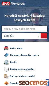 zivefirmy.cz mobil Vista previa