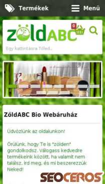 zoldabc.hu mobil előnézeti kép