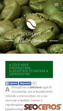 zoldkave.net mobil preview