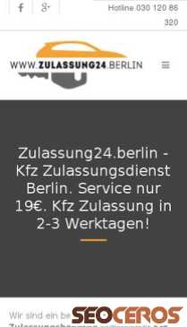 zulassung24.berlin mobil előnézeti kép
