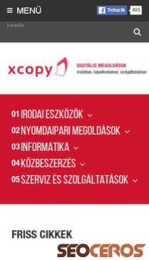 xcopy.hu mobil előnézeti kép