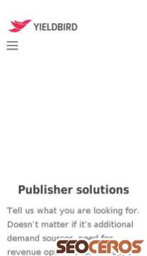 yieldbird.com/publishersolutions-3 mobil 미리보기