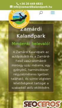 zamardikalandpark.hu mobil förhandsvisning