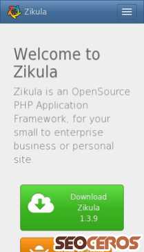 zikula.org mobil vista previa