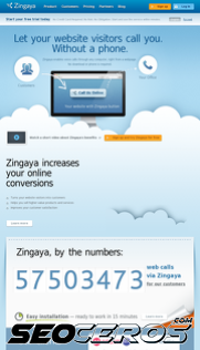 zingaya.com mobil vista previa